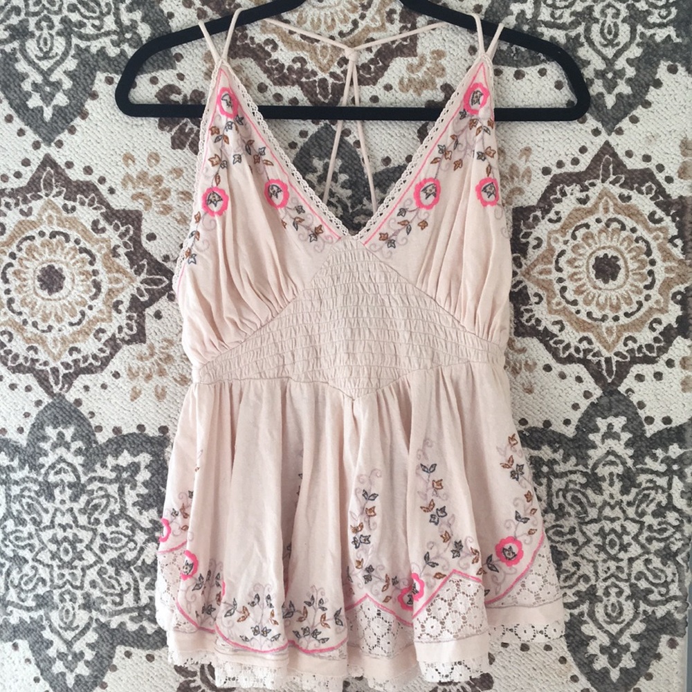 Embroidered top